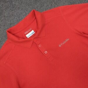 Columbia Omni Wick‎ Performance Polo Shirt Red Men's M/M